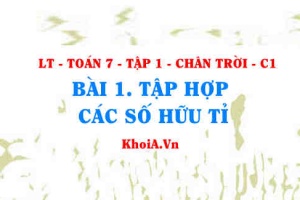 Số hữu tỉ, thứ tự trong tập hợp số hữu tỉ và cách biểu diễn số hữu tỉ trên trục số? Toán 7 bài 1 Chân trời Tập 1 c1